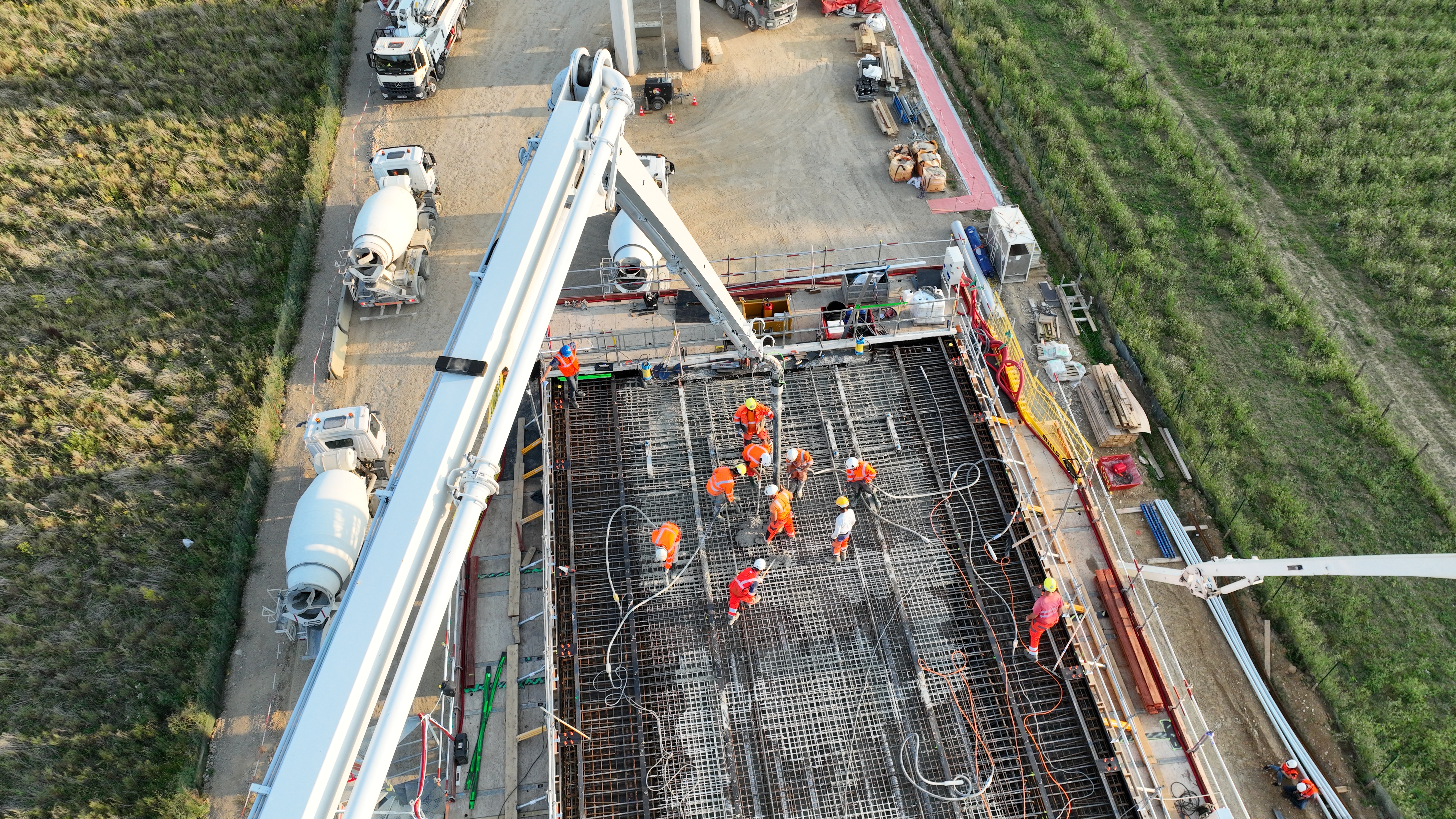 Suivi de chantier vu par drone